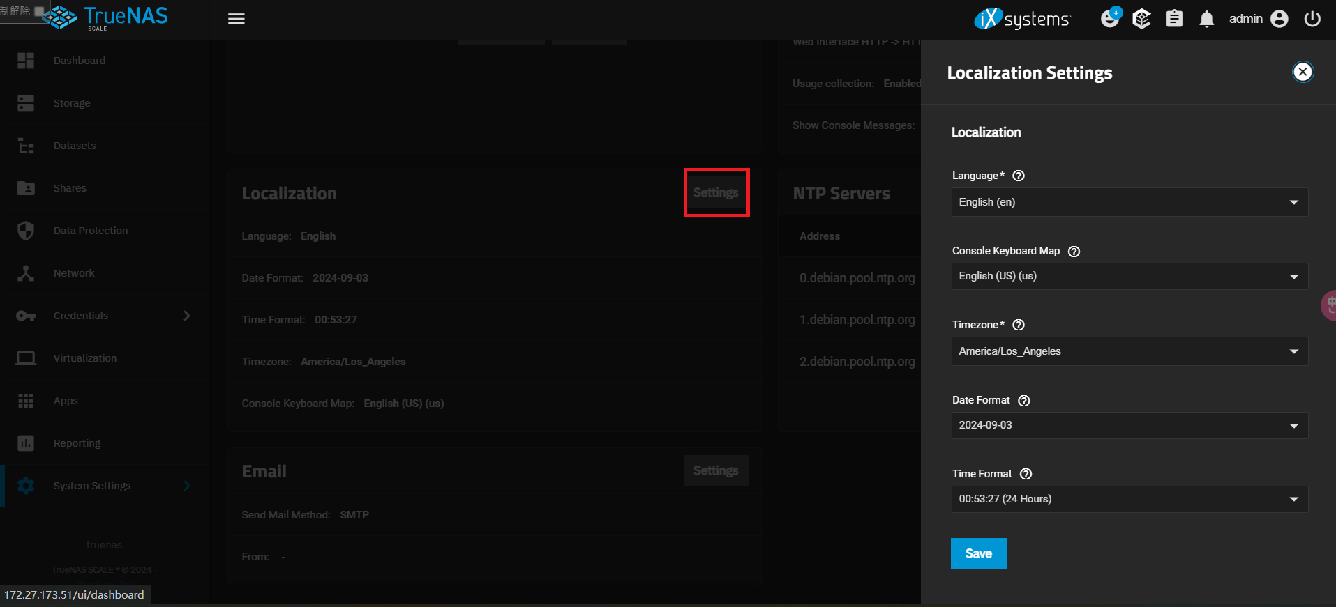 TrueNAS SCALE如何设置中文和静态IP - 东风Pro的知识批发小站